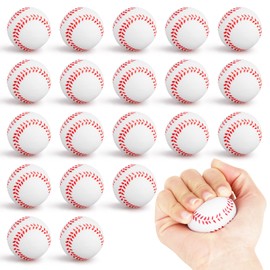 Hxezoc 20 Pieces Mini Baseball Stress Balls Baseball Party Favors Foam Sports Balls Small Squeeze Anxiety Bulk Toy Ball for Kids Birthday Party, School Reward Carnival Party Supplies