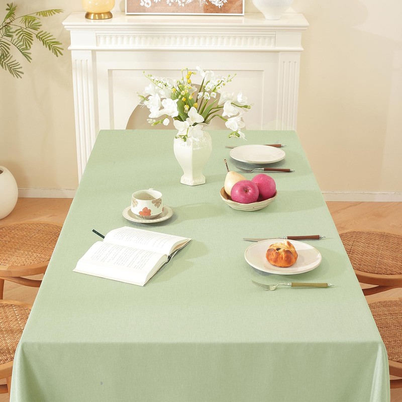 JIALE - Mantel de primavera, resistente estilo lino con textura,