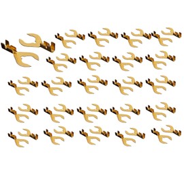 Mirhua Bike Parts, Set of 50, 0.2 inch (6 mm), 0.3 inch (8 mm), C Type Terminals, Bare Crimping Terminals, Wire Tool, DIY, Cable Rags, Universal Wiring Connectors