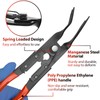 KEZE 3 Pcs Auto Clip Pliers Set and Fastener Remover,Car