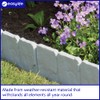 Faux Cobbled Stone Garden Edging | Realistic, Instant fit creates