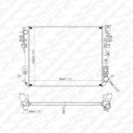 RAYTEN CU13772 Aluminum Radiator Fit for 19-20 RM 1500 PU 5.7L V8 1R PA RAD