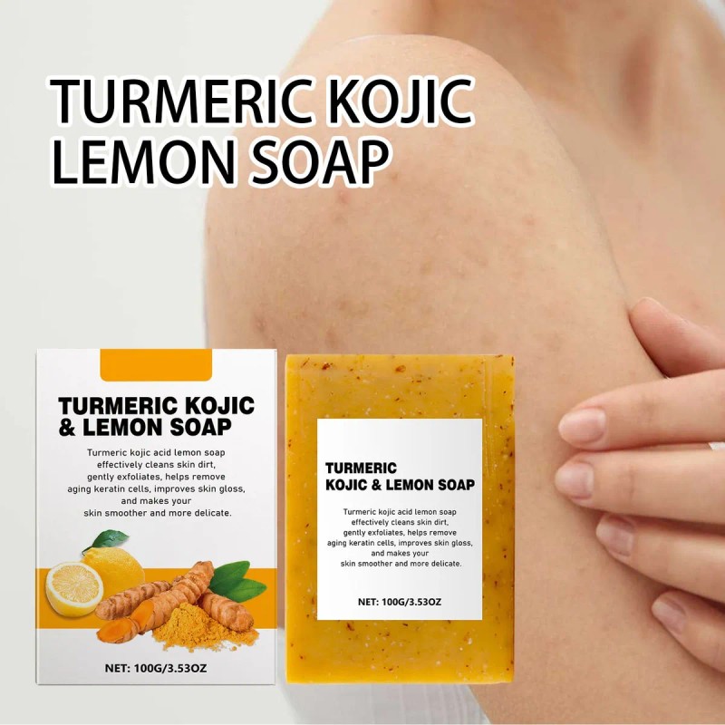 Tabletas De Limón Y Cúrcuma Z Soap, Limpiadoras, Faciales Y