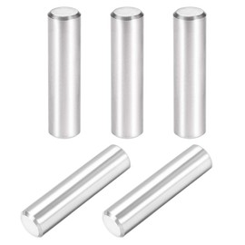 TOP-VIGOR 5Pcs 10mm x 40mm Dowel Pins Shelf Support Pegs, 304 Stainless Steel Cylindrical Shelf Support Pin Fasten Elements Silver Tone