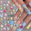 6 Sheets Ocean Nail Stickers for Nail Art Summer Starfish