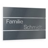 Graviers Design Door Sign Made of V2A Stainless Steel 215