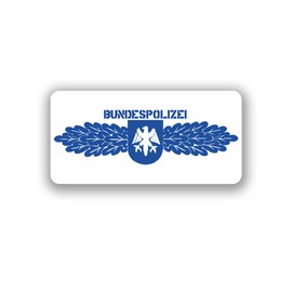 #A3735 BUNDESPOLIZEI Badge Type 2 Sticker BPOL Federal Republic 10 x 5 cm