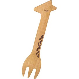 rattan craft animal spoon giraffe treat fork
