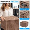Extra Large Decorative File Box Wicker Seagrass File Basket Organizer