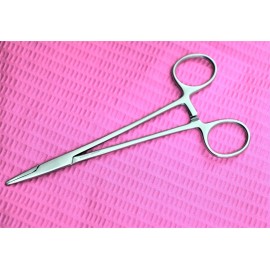 CYNAMED USA PREMIUM WEBSTER NEEDLE HOLDER SMOOTH 5" SURGICAL VETERINARY BEVELED EDGE -A+QLTY