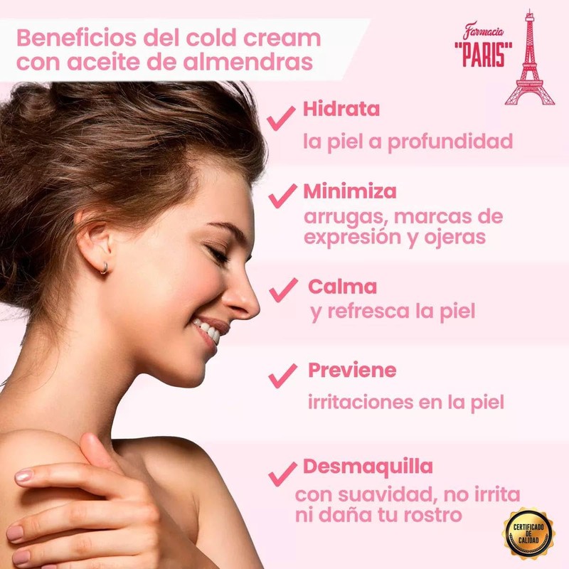 Farmacias PARIS | Cold Cream Neutro con Aceite de Almendras