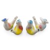 PUOO 4PCS Water Bird Whistle Toys of Ceramic with Hanging