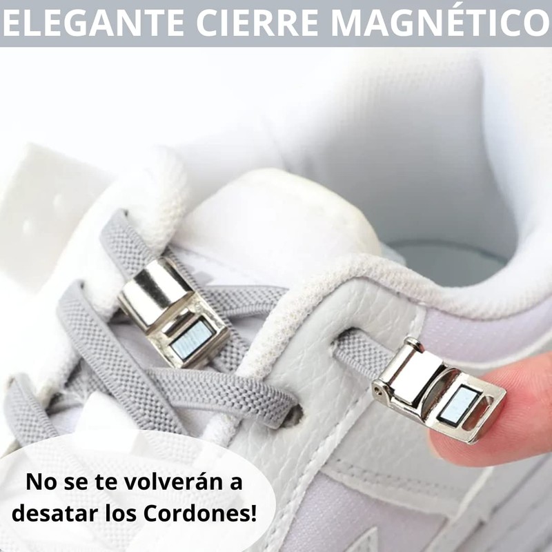 DALLAR Elastic Shoelaces Untied Strong Adjustable Shoe Laces with Magnetic
