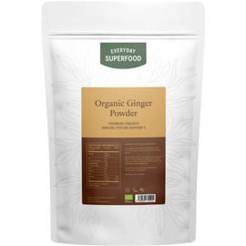 Everyday Superfood Organic Ginger Powder 50g, Pure Ground Ginger Root Ideal in Tea and Cooking