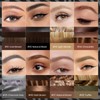 Curved Eyebrow Pencil with 10Pcs Stencils, 2-in-1 Dual-Ended Microblading Eyebrow