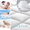 HYLEORY King Mattress Pad Quilted Fitted Mattress Protector Cooling Pillow