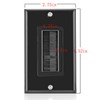 Brush Wall Plate Decora Style, Cable Pass Through Faceplate Insert