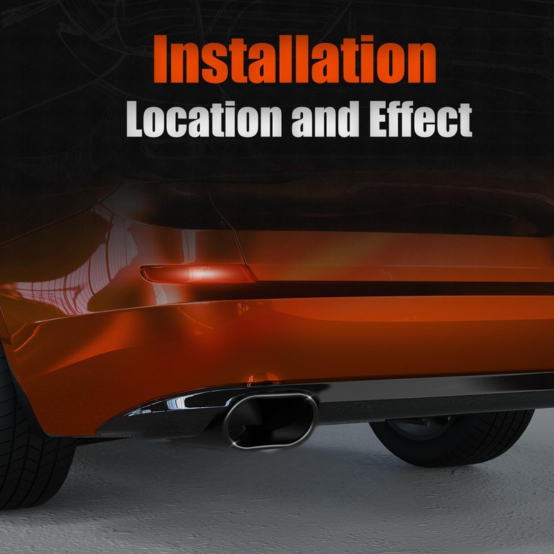 LCGP 3" Square Exhaust Tip 3" to 3" x 5.5""