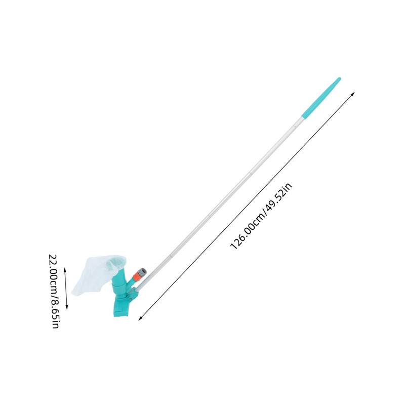 KONTONTY Versatile Pool Vacuum Long Pole Brush for Residential Commercial