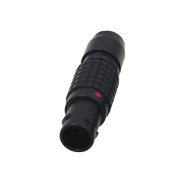 HangTon Black 0B FGG 302 2-Pin Male Plug Round Plug Push Pull Cable Connector Compatible with Lemo (2 Pin, Black FGG)