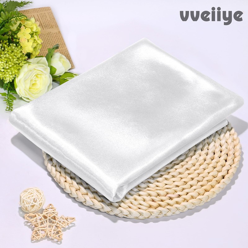 vveiiye Satin Fabric 1 Yard 60" Wide Soft Silky Charmeuse
