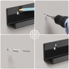 AITEE Vinyl Record Shelf Wall Mount: 6 Pack Acrylic Black