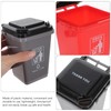 Healeved Creative Desk Bin Trash Can Shape Pen Organizer Lid