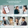 AI Language Translation Earbuds, 160+ Language Translator Wireless Earbuds Real