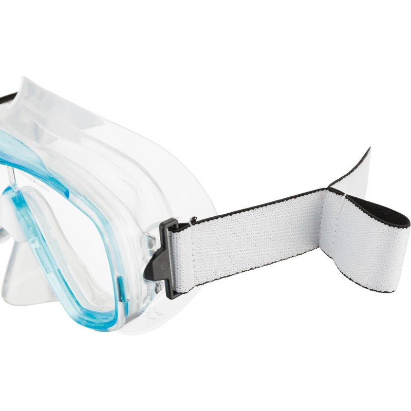 Cressi Estrella Jr - Diving and Snorkelling Mask, Transparent/Aquamarine, One