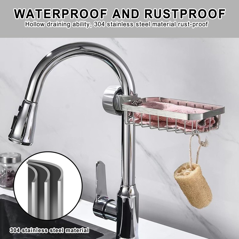 Shower Caddy No Drill，Shower Soap Holder， 304 Stainless Steel Bathroom