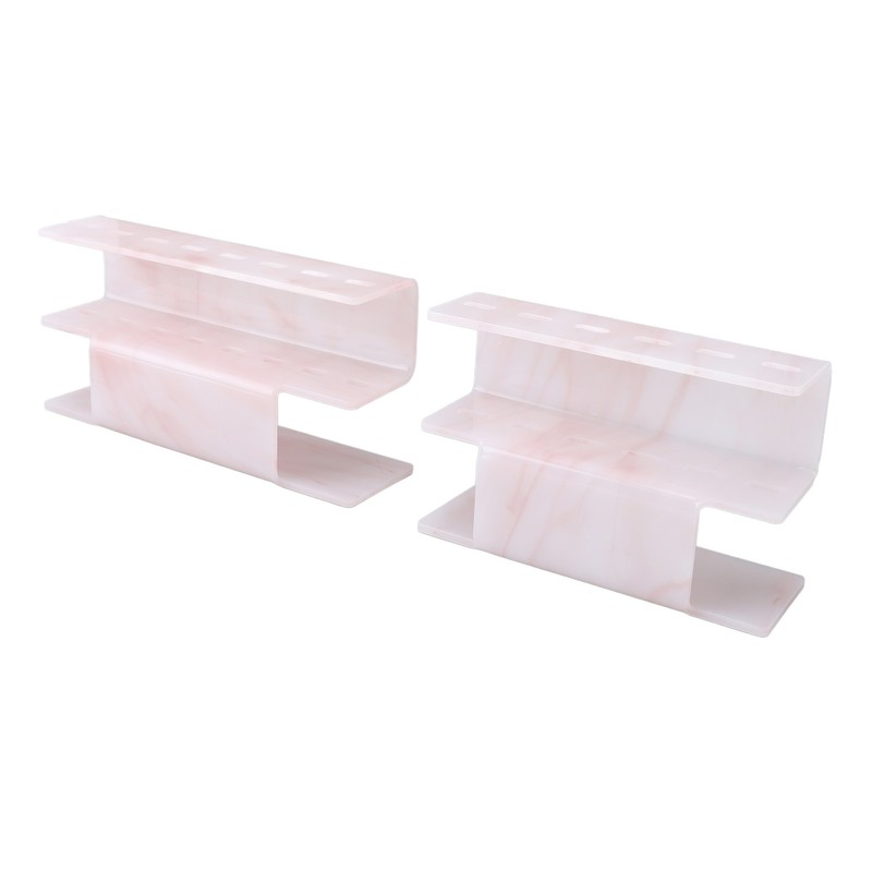 2Pcs Tweezers Organizer Rack 6 Holes and 8 Holes Plastic