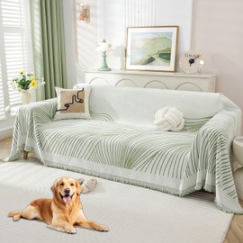 Hittun Non Slip Sofa Covers Couch Covers for 3 Cushion Couch Sofa Pet Friendly Washable Couch Covers for Sofa, Soft Thick Sectional Couch Covers L Shape Furniture Protector for Kids, Dogs 71" X118"