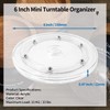 Bivethoi 6 Inch Turntable Mini Turntable Organizer, Clear Rotating Tray