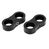 X AUTOHAUX 4pcs Black AN10 19mm Car Hose Separator Clamp