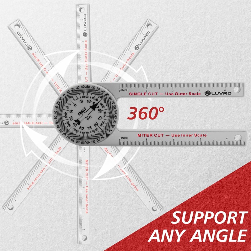 Miter Saw Protractor, Professional Miter Angle Finder for Woodworking Replaces