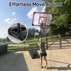 Yohood Kids Basketball Hoop Outdoor 4.82-8.53ft Adjustable, Portable Basketball Hoops