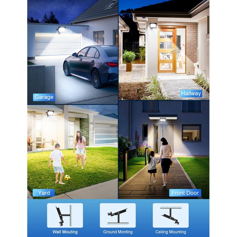 COTLEDL 25 W LED Spotlight with Motion Sensor Outdoor, 2700