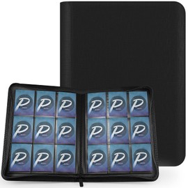 PAKESI Star Card Card File 9 Pockets 360 Sheets PU Leather Card Sheet Collect Star Cards and Other Cards Star Card Collection File