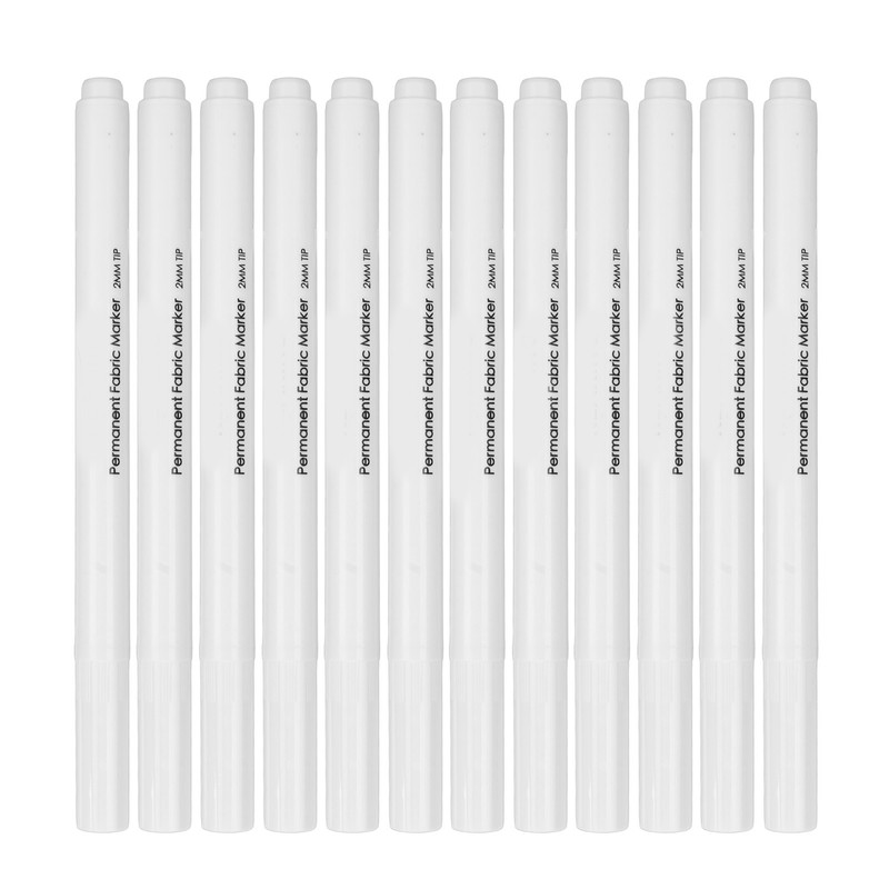 12pcs Fabric Sewing Marking Pens DIY Washable Fiber Tip Disappearing