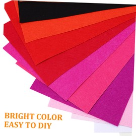 TEHAUX 40 Pcs Felt Sheets for Crafts Thick Nonwoven Fabric for DIY Sewing Projects for Creative Crafting and Decoration