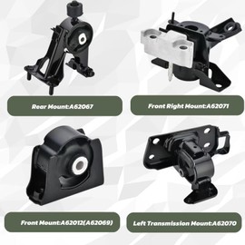 Arokzn Engine Motor & Transmission Mount Compatible with 2008-2015 Scion xB 2.4L Replacement for A62012, A62071, A62067, A62070 4PCS