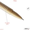 SoftLine Ballpoint Pens, BLACK, Fine Point (0.7mm), Pack of 10,