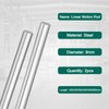 BUVVTPU Linear Rod 2pcs 8mm x 150mm Linear Motion Rod