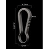 TUNUKE Titanium Carabiner Small Key Chain Keyring Ring Lightweight Mini,