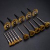 EASYIKI 30 Pieces Copper Wire Brushes, Wire Brush Wheel, Copper