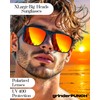 grinderPUNCH XL Polarized Men's Oversized Sunglasses, Big Heads Wide Face