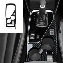 Youtaiche Car Gear Shift Panel ABS Carbon Fiber Decal Sticker Interior Trim Cover for Subaru Crosstrek & Impreza 2024 2025 Accessories (Style B)