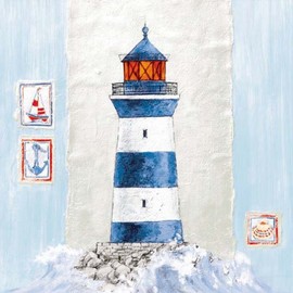 Ambiente Servietten 33x33 Coast Lighthouse- Leuchtturm