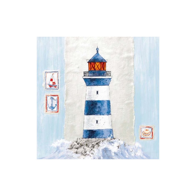 Ambiente Servietten 33x33 Coast Lighthouse- Leuchtturm