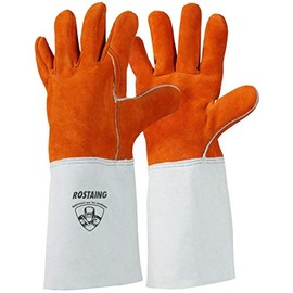 Rostaing Unisex's Splitweld Ultra Welding Gloves Size L Orange/Grey, 9 / L SplitWeld size 9/L